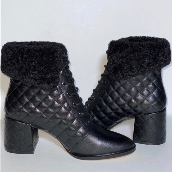 kARLLAGERFELD CANTYN Black Leather Booties # 9.5 - Picture 2 of 11
